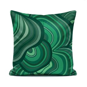 Lichen Malachite Green Cushion