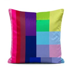 Chromatic Pixels Cushion