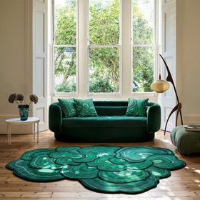 Set of 3 Lichen Malachite Green Cushions
