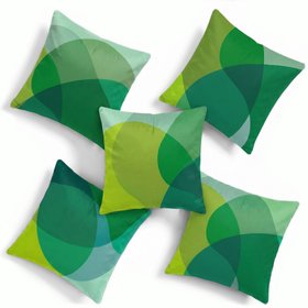 Set of 5 Jellybean Lime Cushions