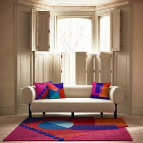 Santorini Sunset Set Of 3 Cushion In Situ