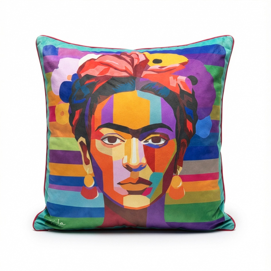 Frida Kahlo Viva Musa Cushion
