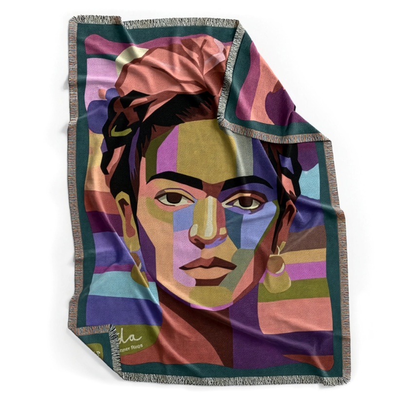 Viva Frida Throw Cut Out CMYK