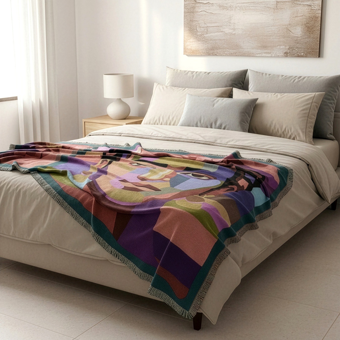 Viva Frida Throw On Bed