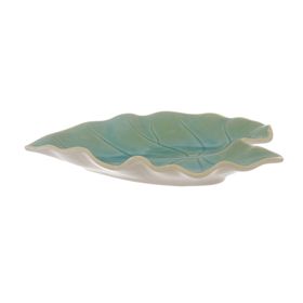 Piatto a foglia in ceramica
