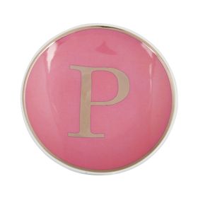 Piattino rosa con iniziale