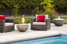 Hemi Gas fire pit fire bowl