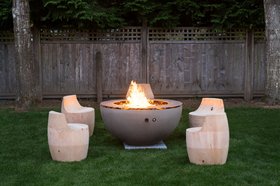 Hemi Gas fire pit fire bowl