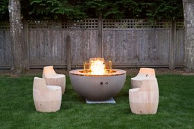 Hemi Gas fire pit fire bowl