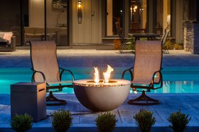Hemi Gas fire pit fire bowl