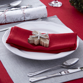 Napkin Red Weave 50cm x 50cm (set of 4)