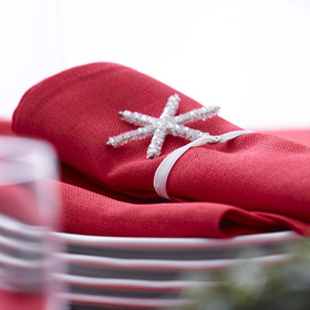 Napkin Red Weave 50cm x 50cm (set of 4)