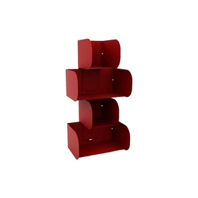 Modulo 72 - Organizer modulare da parete - Rosso