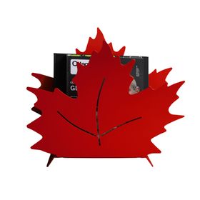 Porta Riviste E Porta Vaso - Maple Leaf Rosso