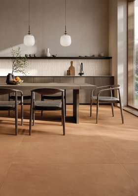 Piastrelle in gres Keope Cottomilano effetto Terracotta Mattone cucina