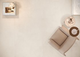 Piastrelle pavimento MOOVUP effetto cemento bianco White