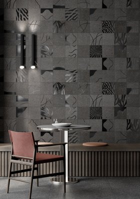KEOPE gres LAVICA ANTHRACITE 1 Decoro rivestimento mosaico