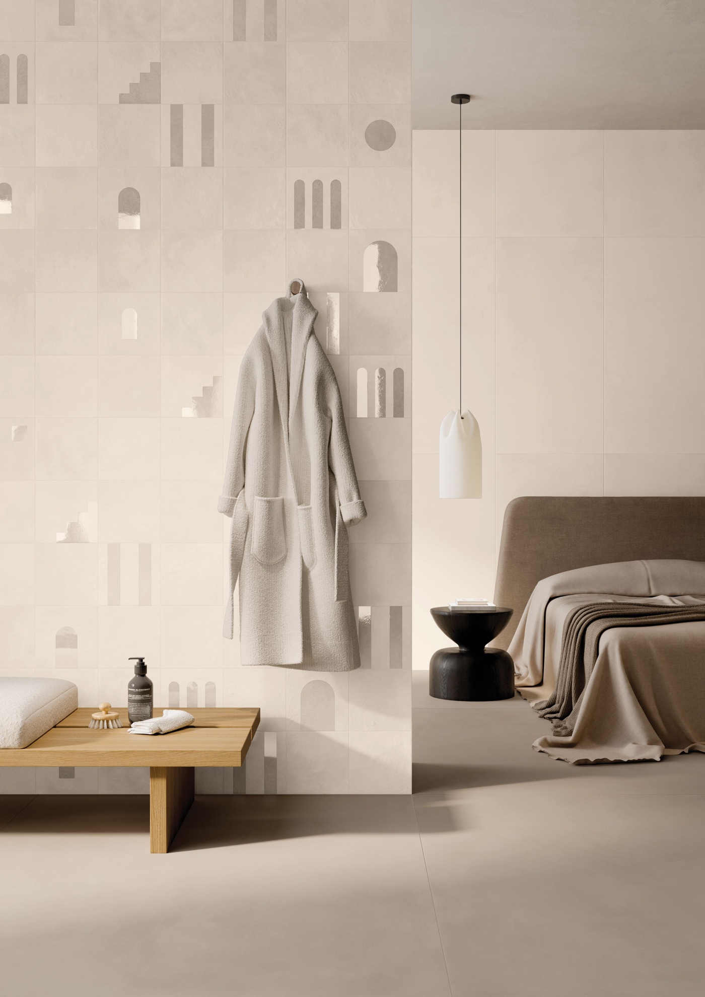 Piastrelle in gres Keope Cottomilano effetto Terracotta bagno Argilla