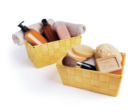 CESTINO PORTATUTTO GIALLO