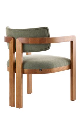 Jolie Dining Chair – Sage Green – Chestnut Frame