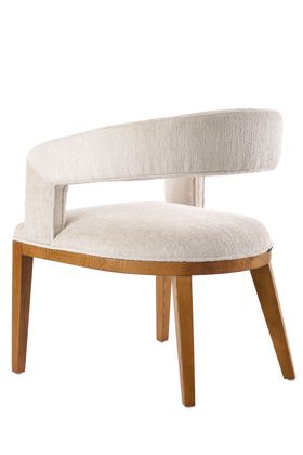 Madison Dining Chair – Light taupe – Chestnut Frame