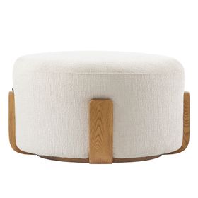 Pax Footstool Light Taupe - Chestnut