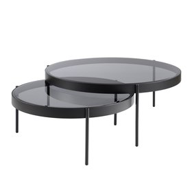 Orion Black Nesting Coffee Tables