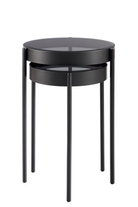 Orion Black Nesting Side Tables