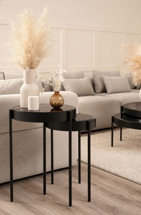 Orion Black Nesting Side Tables
