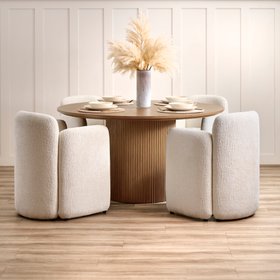 Ophelia Chestnut Circular Dining Table