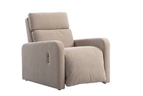 Lennox Electric Recliner Armchair - Taupe