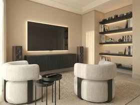 Set of 2 Inga Black Oak Floating Sideboards