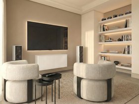 Inga White Floating Sideboard