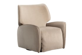 Valmont Swivel Recliner Armchair - Taupe