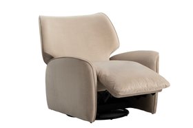 Valmont Swivel Recliner Armchair - Taupe