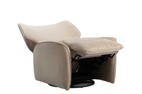 Valmont Swivel Recliner Armchair - Taupe