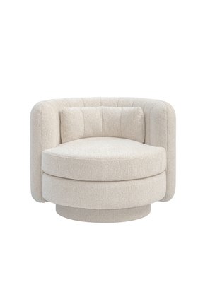 Calvin Swivel Armchair - Travertine