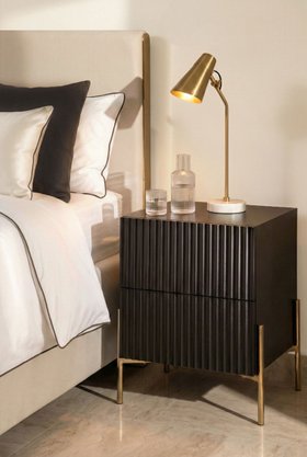 Lexington Black Bedside Table