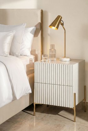 Lexington Pebble Grey Bedside Table