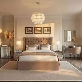 Harper Mirrored Chest of Drawers – Silver Details