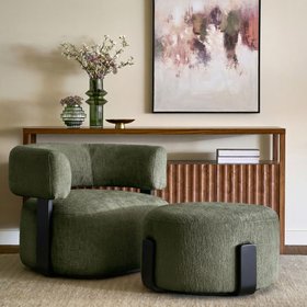 Pax Footstool – Forest Green