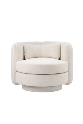Calvin Swivel Armchair - Carrara