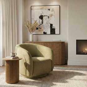 Orla Swivel Chair - Pistachio