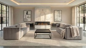 Essen Three Seat Sofa – Dove Grey