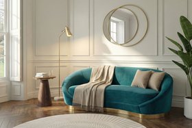 Selini Three Seat Sofa – Peacock