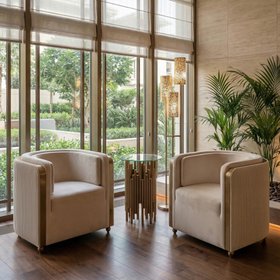 Ozman Lounge Chair - Chalk