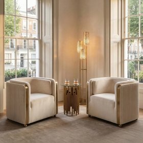 Ozman Lounge Chair - Chalk