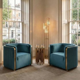 Ozman Lounge Chair - Peacock