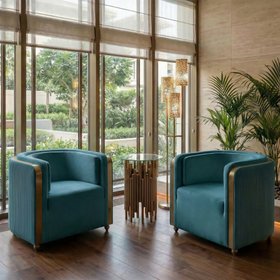 Ozman Lounge Chair - Peacock