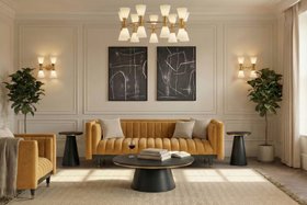 Metz Two Seat Sofa - Camel